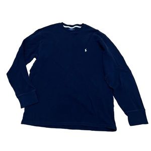 ralph lauren navy blue thermal